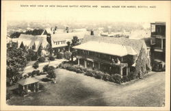 South West View of New England Baptist Hospital and Haskell House for Nurses Boston, MA Postcard Postcard Postcard