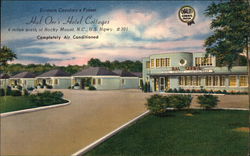 Hal Orr's Hotel Cottages Rocky Mount, NC Postcard Postcard Postcard