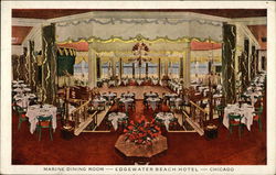 Edgewater Beach Hotel - Marine Dining Room Chicago, IL Postcard Postcard Postcard