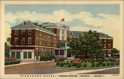 Stratford Hotel Fredericksburg, VA Postcard Postcard Postcard