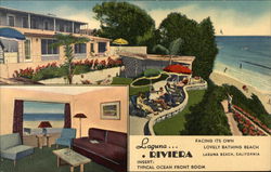 Laguna Riviera Hotel and Apartments Laguna Beach, CA Postcard Postcard Postcard