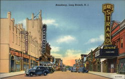 View along Broadway Postcard