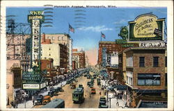 Hennepin Avenue Minneapolis, MN Postcard Postcard Postcard
