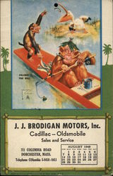 J. J. Brodigan Motors, Inc. Calendars Postcard Postcard Postcard