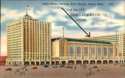 North Station and Hotel Manger Postcard