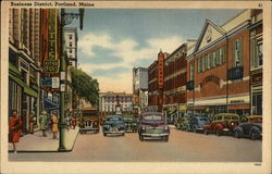 Business District Postcard