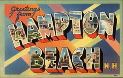 Greetings From Hampton Beach New Hampshire Postcard Postcard Postcard