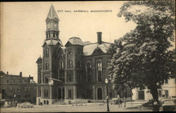 Street View of City Hall Postcard