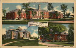 Greetings from University of Maine Postcard
