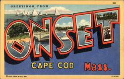 Greetings from Onset, Cape Cod, Massachusetts Postcard Postcard Postcard