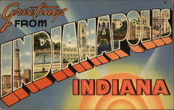 Greetings from Indianapolis, Indiana Postcard Postcard Postcard