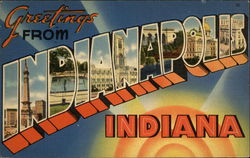 Greetings from Indianapolis Postcard