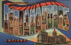 Greetings from Indianapolis Postcard Postcard Postcard
