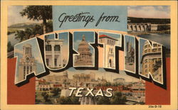 Greetings from Austin, Texas Postcard Postcard Postcard