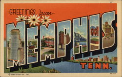 Greetings from Memphis, Tennessee Postcard