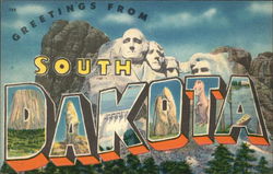 Greetings from South Dakota Postcard Postcard Postcard