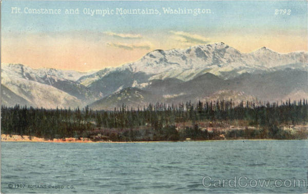 Mt. Constance And Olympic Mountains Scenic Washington