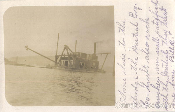 Dredge Boat Mutual Eng. Co. Boats, Ships