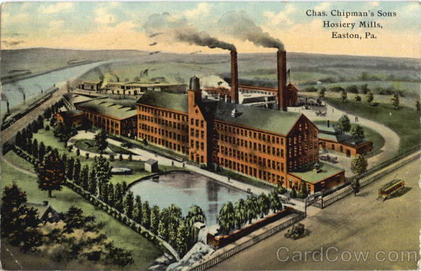 Chas. Chipman's Sons Hosiery Mills Easton Pennsylvania