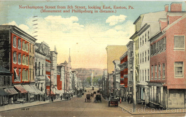 Northampton Street From 5Th Street Easton Pennsylvania