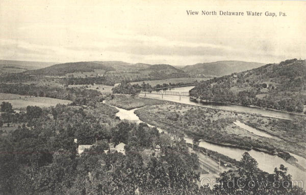 View North Delaware Water Gap Pennsylvania