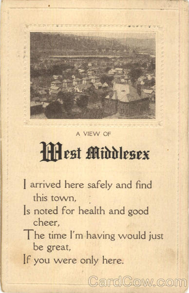 A View Of West Middlesex Pennsylvania