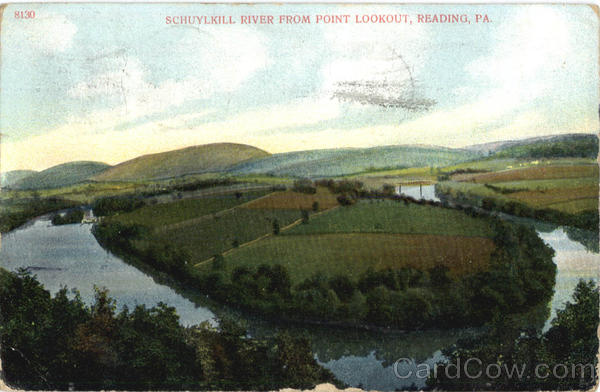Schuylkill River From Point Lookout Reading Pennsylvania