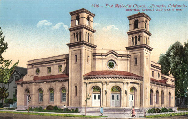First Methodist Church, Central Avenue And Oak Street Alameda California
