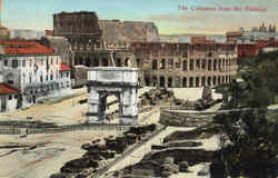 The Coliseum From The Palatine Postcard