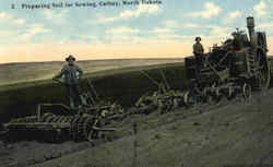 Preparing Soil For Sowing Cathay Scenic, ND Postcard Postcard