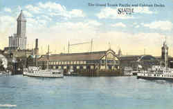 The Grand Trunk Pacific And Colman Docks Postcard