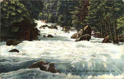 The Rapids At Happy Isles Yosemite Valley, CA Yosemite National Park Postcard Postcard