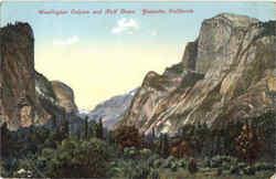 Washington Column And Half Dome Yosemite, CA Yosemite National Park Postcard Postcard