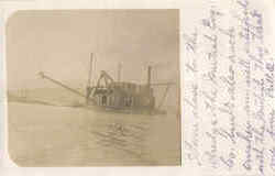 Dredge Boat Mutual Eng. Co. Postcard
