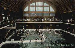 Interior Of Bathing Pavilion Postcard