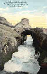 Arch Rock Santa Cruz, CA Postcard Postcard