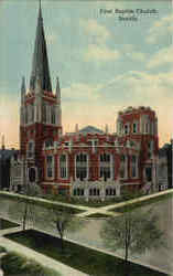 First Baptist Church Seattle, WA Postcard Postcard