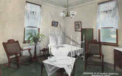 Bedroom In St. Mary's Hospital Rochester, MN Postcard Postcard