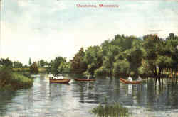 River Scene Postcard