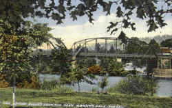 The Bridge Viewed From The Park Grants Pass, OR Postcard Postcard