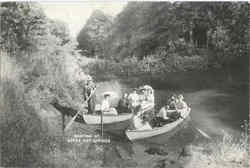 Boating At Boyes Hot Springs Postcard
