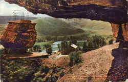 Pulpit And Hanging Rocks, Echo Canyon Wanship, UT Postcard Postcard