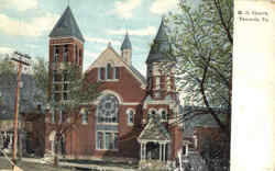 M. E. Church Towanda, PA Postcard Postcard