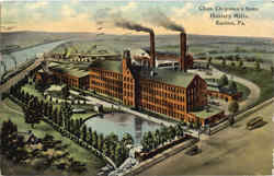Chas. Chipman's Sons Hosiery Mills Easton, PA Postcard Postcard