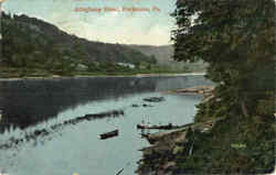 Alleghany River Rockmere, PA Postcard Postcard