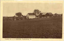 Farm Of J. D. Kreider Postcard