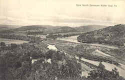View North Delaware Water Gap Postcard