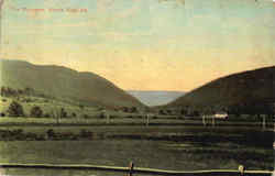 The Narrows Along P. R. R. Shade Gap, PA Postcard Postcard