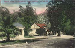 Mineral Springs Fountain And Bath House, Alum Rock San Jose, CA Postcard Postcard