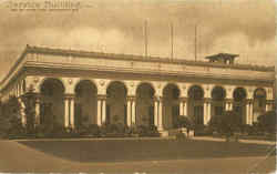 Service Building Postcard